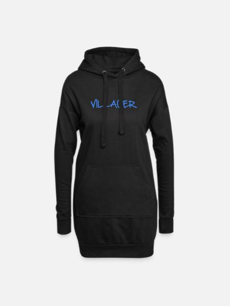 VILLAGER - Hoodie-Kleid - Schwarz