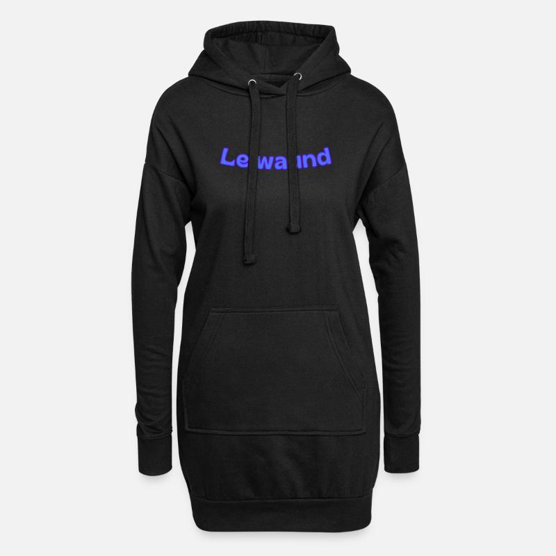 leiwaund - Hoodie-Kleid - Schwarz