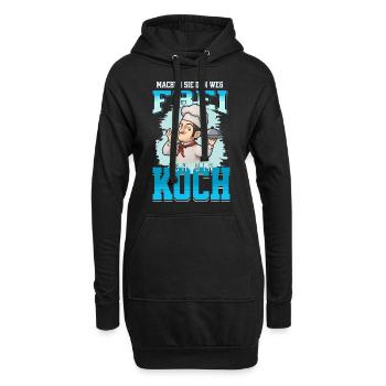 Koch Köche sind immer im Stress - Hoodie-Kleid - Schwarz - Vorne