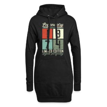 Légendaire depuis 1974 cadeau de 48e anniversaire - Sweat-shirt à capuche long Femme - noir - Devant