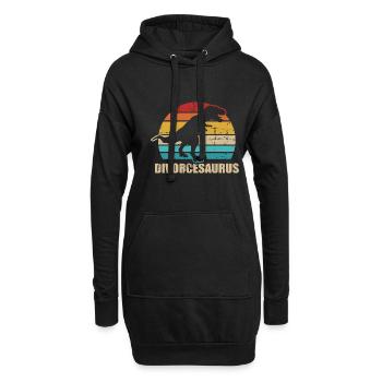 Scheidung - Hoodie-Kleid - Schwarz - Vorne