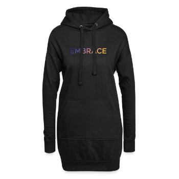 Embrace - Hoodie Dress - black - Front