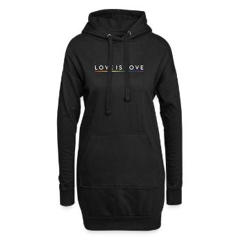L’AMOUR, C’EST L’AMOUR - Sweat-shirt à capuche long Femme - noir - Devant
