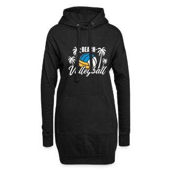 beach volleyball - Hoodie Dress - black - Front