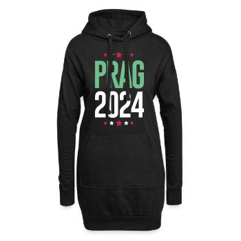 Jours fériés Prague 2024 - Sweat-shirt à capuche long Femme - noir - Devant