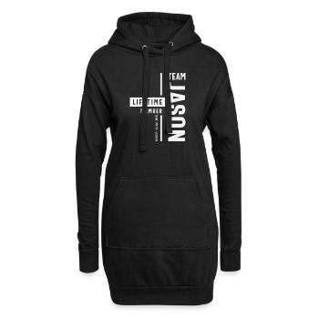 Team Jason Lebenslanges Mitglied Lustiger Name Jason - Hoodie-Kleid - Schwarz - Vorne