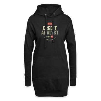 Credit Analyst Thing You Wouldn't Understand - Hoodie Dress - black - Front