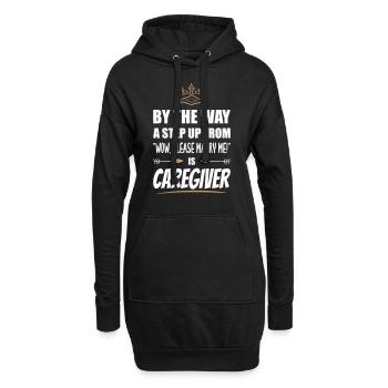 Les proches aidants sont les plus attractifs - Sweat-shirt à capuche long Femme - noir - Devant