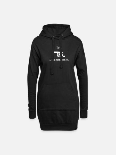 Liebe Beziehung Freundin ehefrau herz geschenk - Hoodie-Kleid - Schwarz