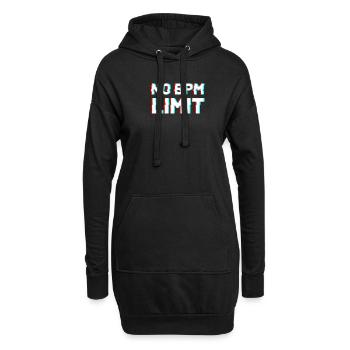 Techno DJ Raver Festival Bass Musik geschenk - Hoodie-Kleid - Schwarz - Vorne