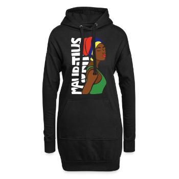 Mauritius - Hoodie-Kleid - Schwarz - Vorne