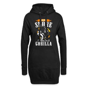 Fitness d'haltérophilie de force de gorille - Sweat-shirt à capuche long Femme - noir - Devant