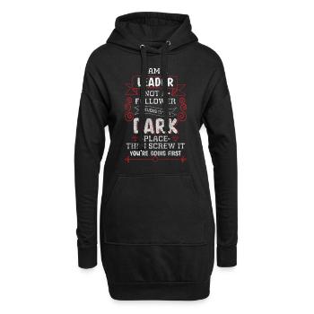 Chef Abteilungsleiter Angestellter - Hoodie-Kleid - Schwarz - Vorne