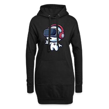 Alien Alien VR Joueur de réalité virtuelle - Sweat-shirt à capuche long Femme - noir - Devant