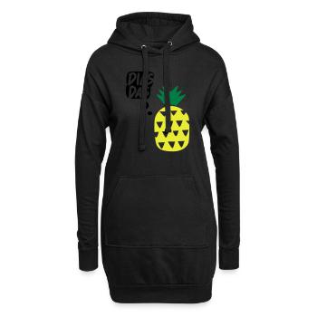 Dies, das, Ananas! Tasse - Hoodie-Kleid - Schwarz - Vorne