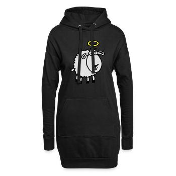 unschuldslamm_042012_e_3c - Sweat-shirt à capuche long Femme - noir - Devant