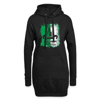 Steiermark Spruch Steirische Harmonika - Hoodie-Kleid - Schwarz - Vorne