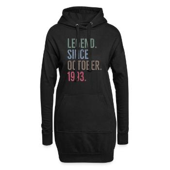 Legende seit Oktober 1993 - Hoodie-Kleid - Schwarz - Vorne