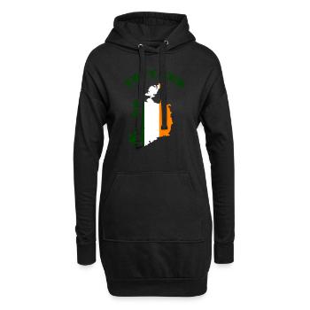 Pays de l’Irlande - Sweat-shirt à capuche long Femme - noir - Devant