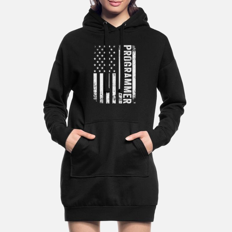 Programmierer Entwickler Programmierer Programmieren IT Computer Hoodie-Kleid