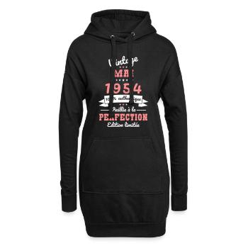 70th Anniversary - Vintage - May 1954 - Hoodie Dress - black - Front