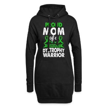 Mère de la - Sweat-shirt à capuche long Femme - noir - Devant