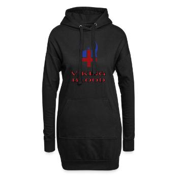 Iceland - Viking Blood - Casque - Sweat-shirt à capuche long Femme - noir - Devant