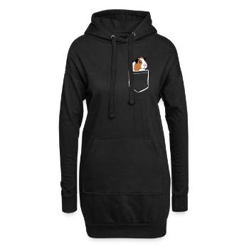 Cobaye de pochemonster Pocket Cadeaux - Sweat-shirt à capuche long Femme - noir - Devant