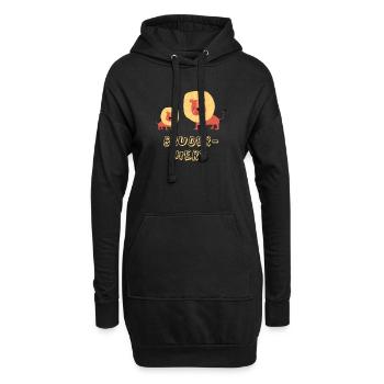 T-shirt Frère Cœur Fraternel Frère Lion Lion - Sweat-shirt à capuche long Femme - noir - Devant