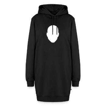 Glatze Keine Haare Frisur Männlichkeit Geschenk - Hoodie-Kleid - Schwarz - Vorne