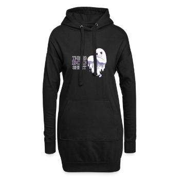T-shirt d'Halloween - T-shirt Ghost - Drôle - Sweat-shirt à capuche long Femme - noir - Devant