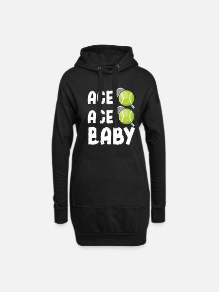 Ace Ace Baby Tennis Zeggen - Hoodiejurk - zwart