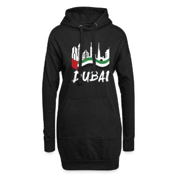 Dubaï Émirats arabes unis The Palm - Sweat-shirt à capuche long Femme - noir - Devant