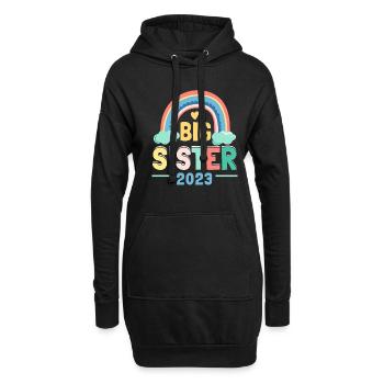 Grande Sœur 2023 Grande Sœur 23 - Sweat-shirt à capuche long Femme - noir - Devant