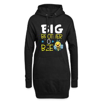 Big Brother To Bee Big Bro - Sweat-shirt à capuche long Femme - noir - Devant