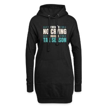 In der Steuersaison wird nicht geweint Steuerberat - Hoodie-Kleid - Schwarz - Vorne
