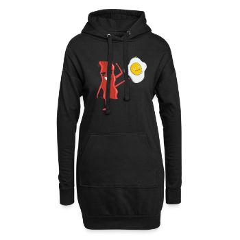 Baconholic Fleisch-Liebhaber Speck-Esser Keto Keto - Hoodie-Kleid - Schwarz - Vorne