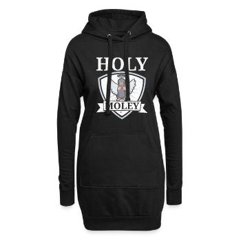 Holey Moley Animal Pun Mole Lover Maulw - Sweat-shirt à capuche long Femme - noir - Devant