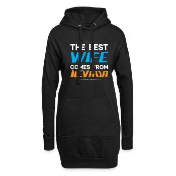 La meilleure épouse vient du Nevada Amérique Nevadan - Sweat-shirt à capuche long Femme - noir - Devant