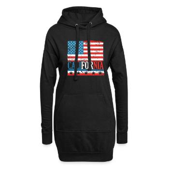 CA Rules États-Unis État d’Amérique Californie Californie - Sweat-shirt à capuche long Femme - noir - Devant