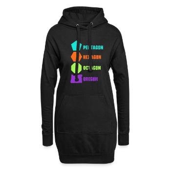 Oregon États-Unis État d’Amérique Voyage Oregonian Salem - Sweat-shirt à capuche long Femme - noir - Devant