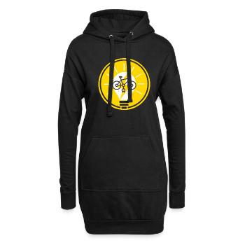 Vélo électrique E-Bike Ride Bike Lovers Cyclisme - Sweat-shirt à capuche long Femme - noir - Devant