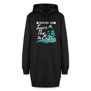 Columbus Day Seafarer Ship Christopher Columbus - Sweat-shirt à capuche long Femme - noir - Devant