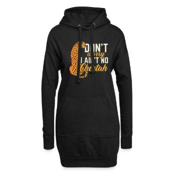 Ne vous inquiétez pas, je ne suis pas un gardien de zoo animalier guépard - Sweat-shirt à capuche long Femme - noir - Devant