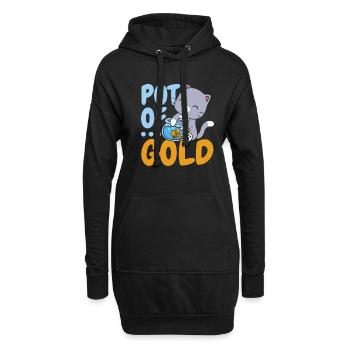 Goldtopf Fisch Aquarianer Fischzucht Goldfisch - Hoodie-Kleid - Schwarz - Vorne