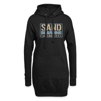 Sanboarding Behörde Boardsport Sandboarding - Hoodie-Kleid - Schwarz - Vorne
