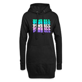 Pinball Arcade Spiele Videospiel Spiele Gamer - Hoodie-Kleid - Schwarz - Vorne