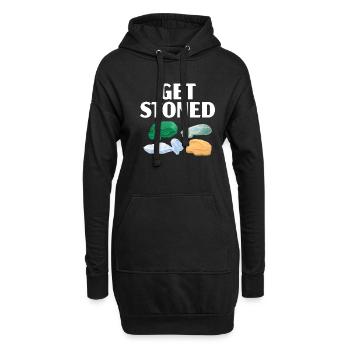 Obtenez Stoned Geology Rockhound Rock Gathering - Sweat-shirt à capuche long Femme - noir - Devant