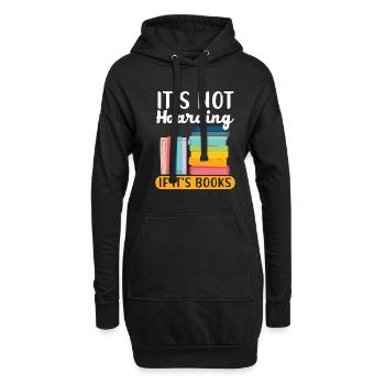 Si quelqu’un a besoin de moi, je lirai s’il a besoin de moi. - Sweat-shirt à capuche long Femme - noir - Devant