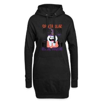 Hygiène dentaire effrayante. - Sweat-shirt à capuche long Femme - noir - Devant
